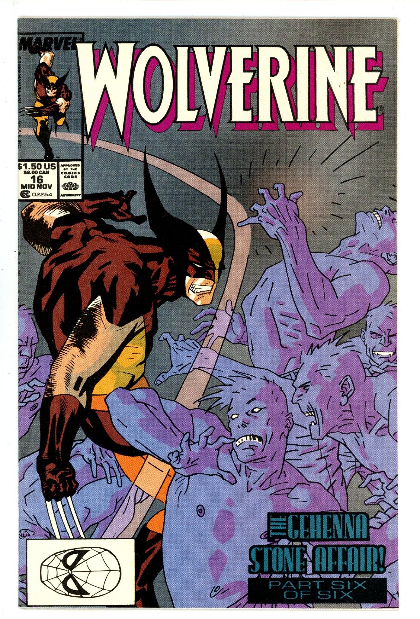 Wolverine Vol 2 16 NM (9.4) (1989) 