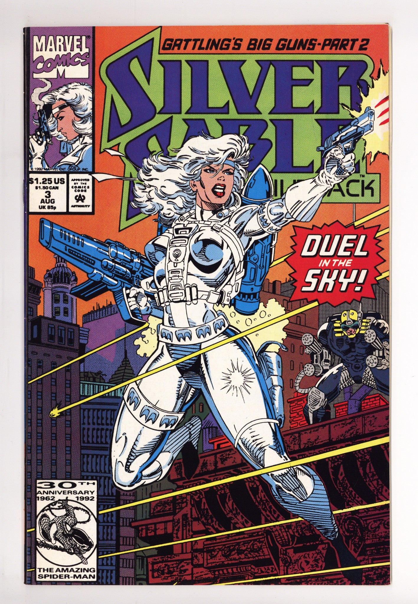Silver Sable and the Wild Pack 3 High Grade (1992) 