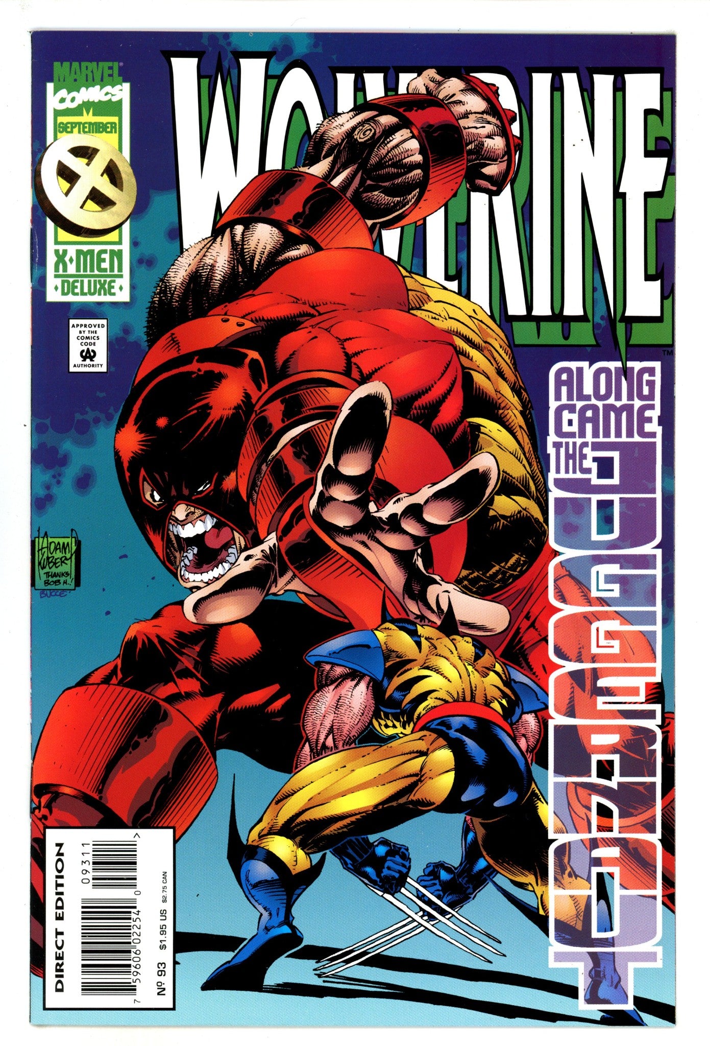 Wolverine Vol 2 93 NM- (9.2) Deluxe (1995) 
