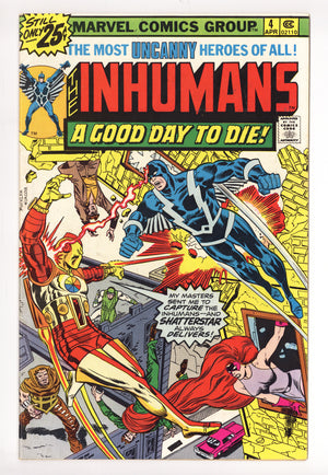 The Inhumans Vol 1 4 Low Grade (1976)