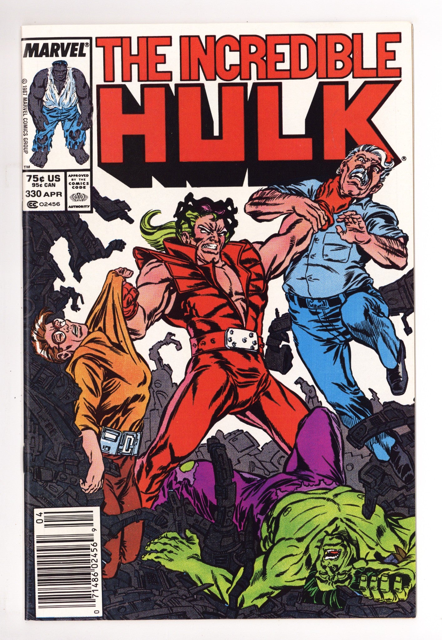 The Incredible Hulk Vol 1 330 NM- (9.2) (1987) Newsstand 
