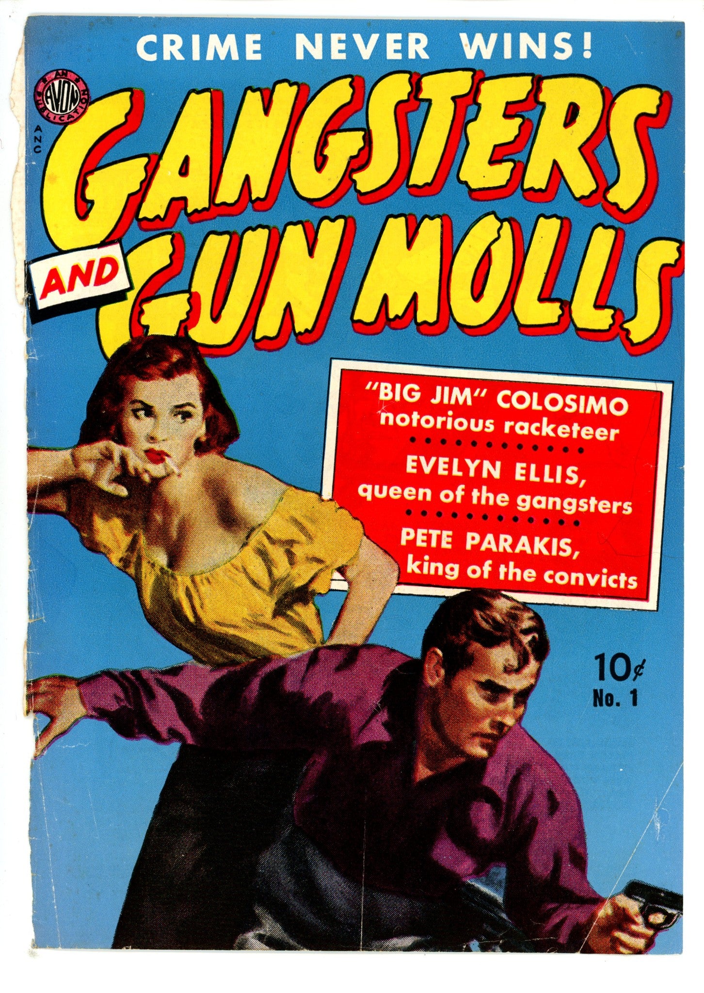 Gangsters and Gunmolls 1 Front Cover Only (1951)