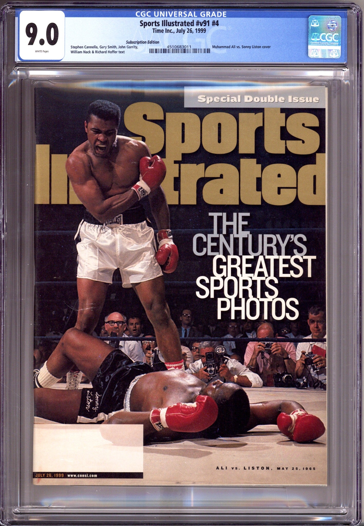 Sports Illustrated Vol 91 4 CGC 9.0 (VF/NM)   (1999) Subscription   Variant  