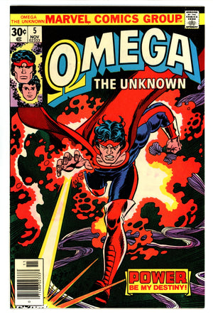 Omega the Unknown Vol 1 5 VF/NM (9.0) (1976)