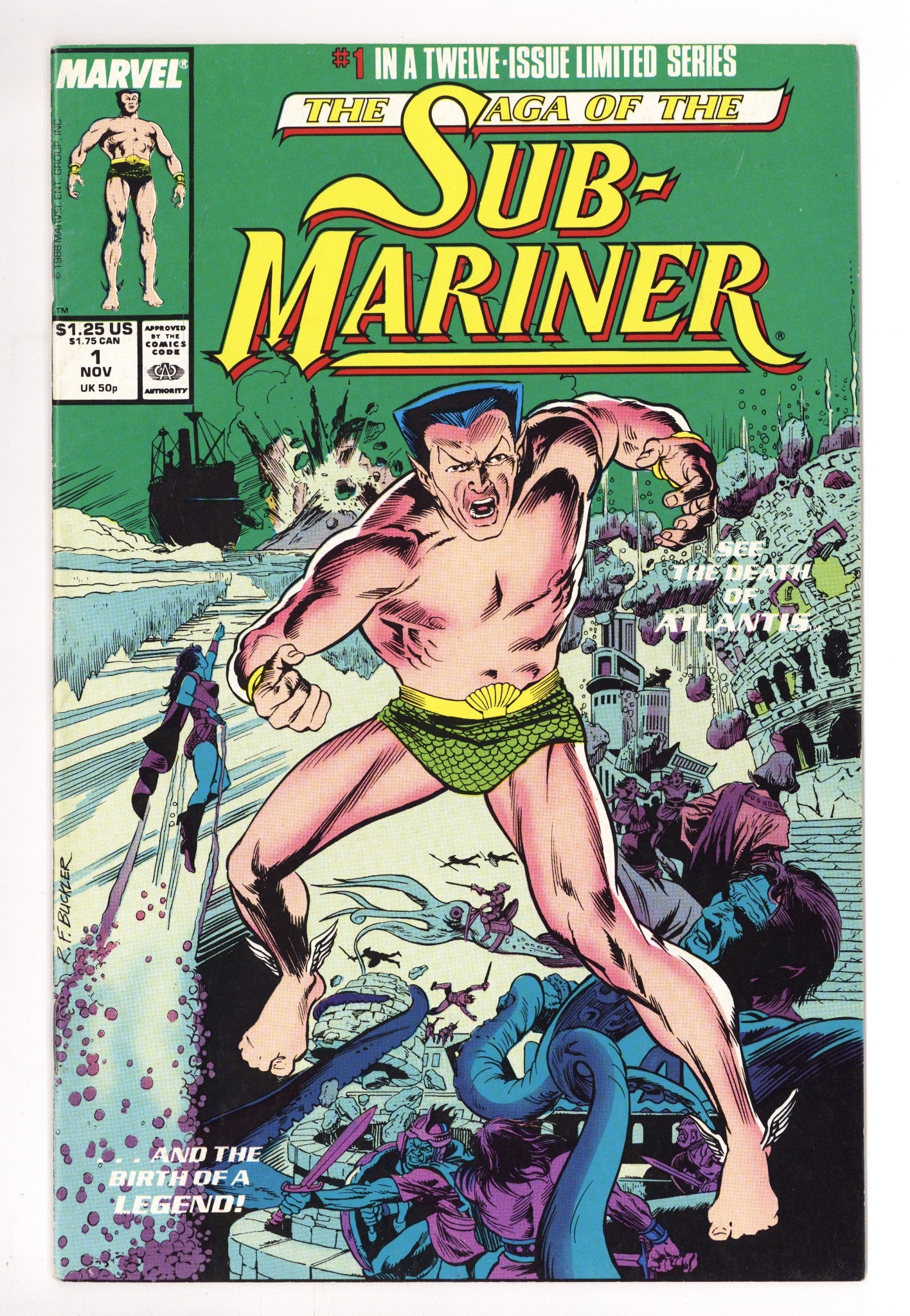 Saga of the Sub-Mariner 1 Mid Grade (1988) 