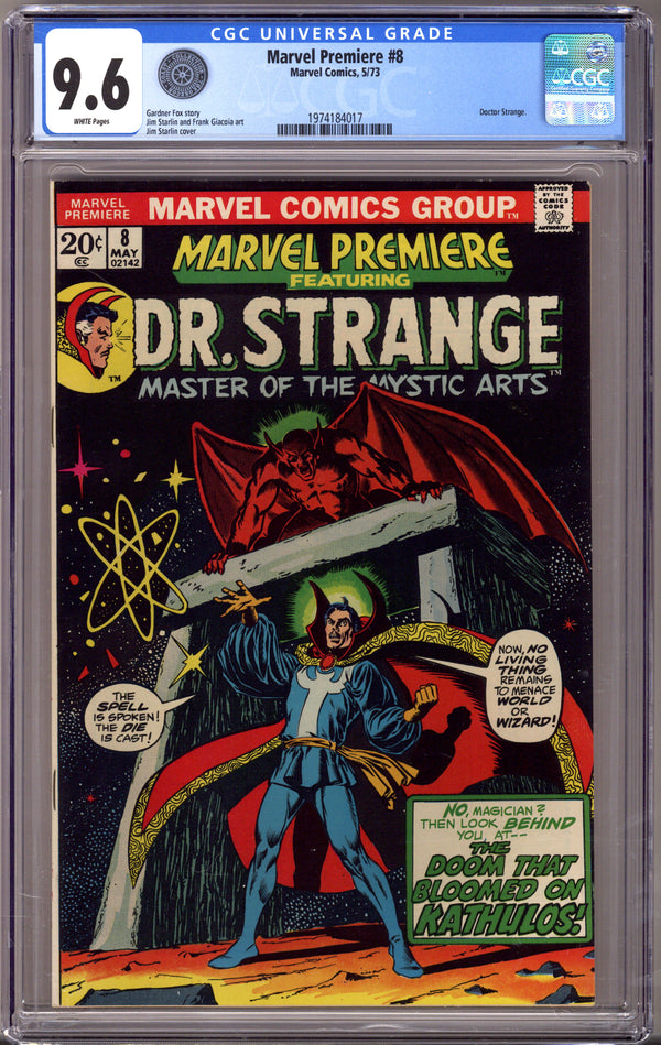 Marvel Premiere 8 CGC 9.6 (NM+) Oregon Coast Collection (1973)