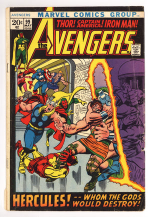 The Avengers Vol 1 99 GD/VG (3.0) (1972)