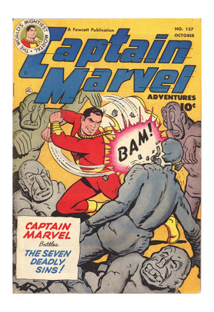 Captain Marvel Adventures 137 FN (6.0) (1952)