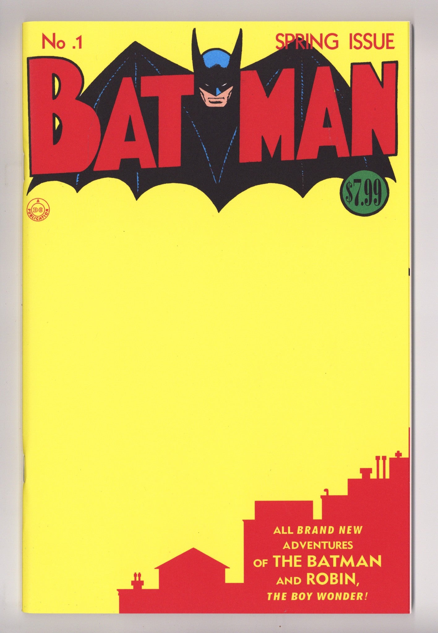 Batman 1 (Facsimile Edition) [nn] High Grade (2023) Blank Variant 