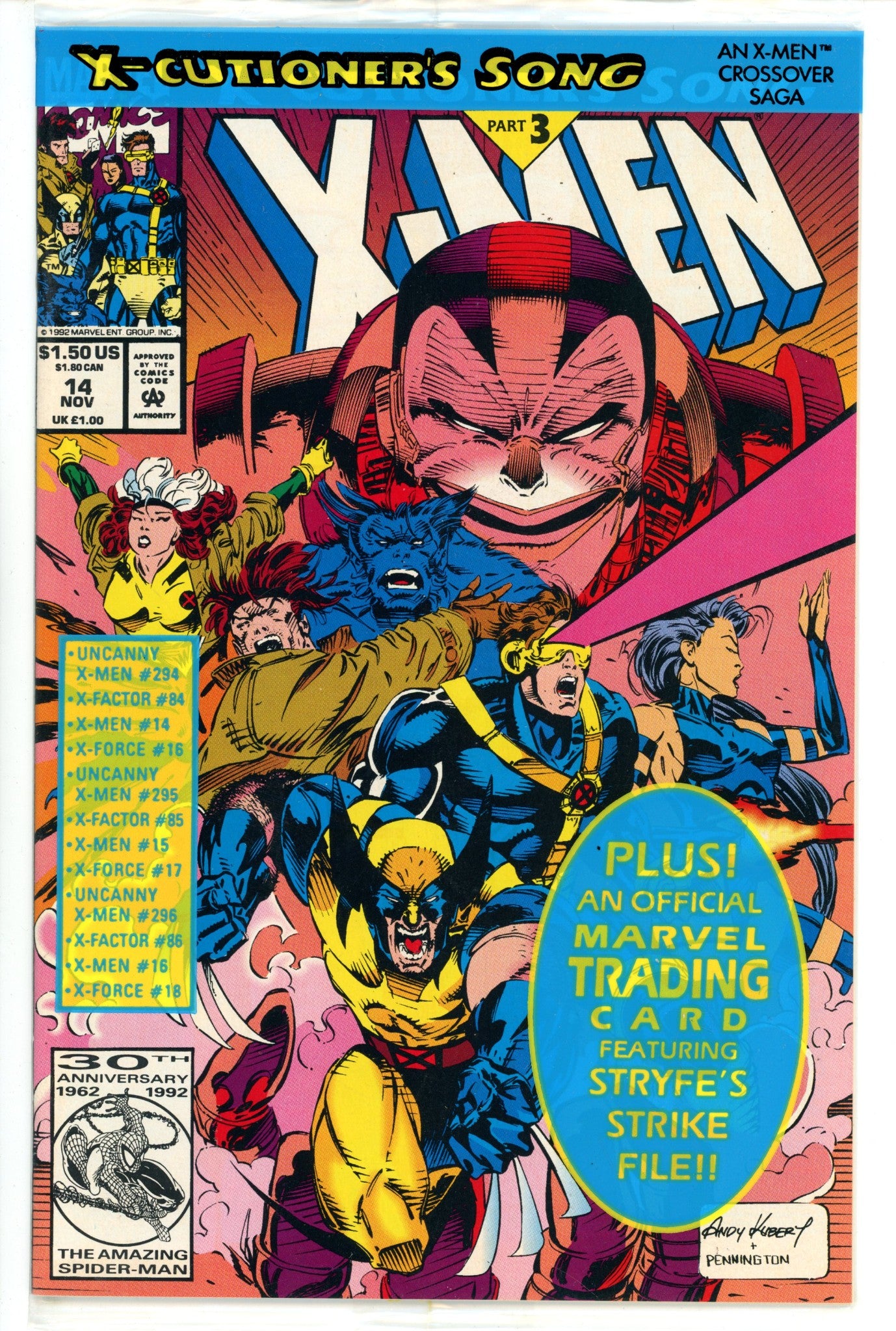 X-Men Vol 1 14 Sealed (1992)