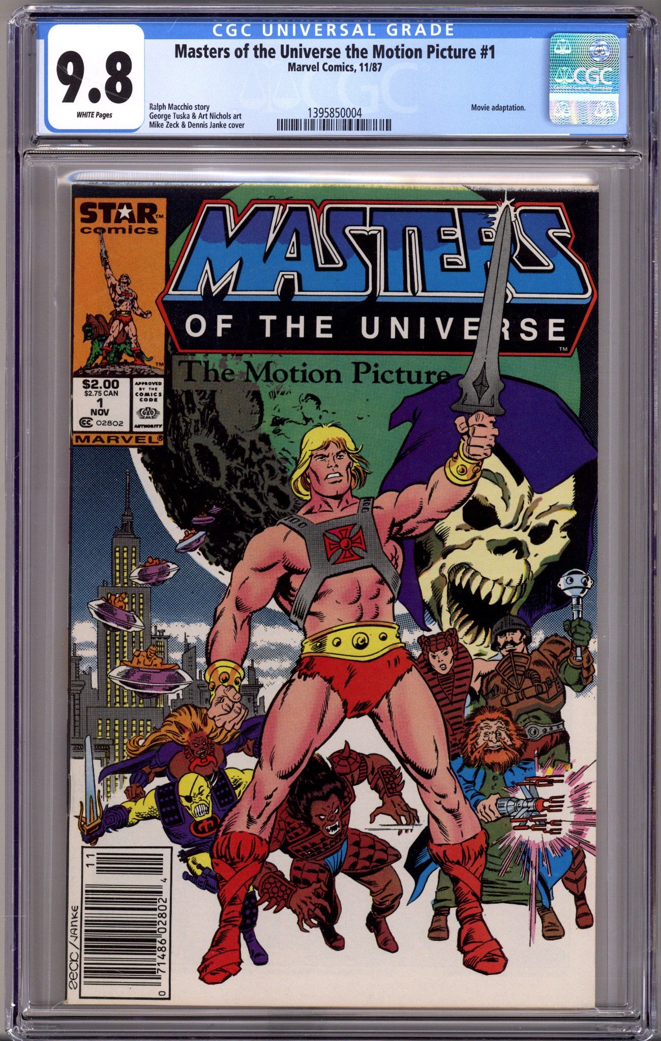 Masters of the Universe The Motion Picture   1 CGC 9.8 (NM/M)   (1987)     Newsstand  