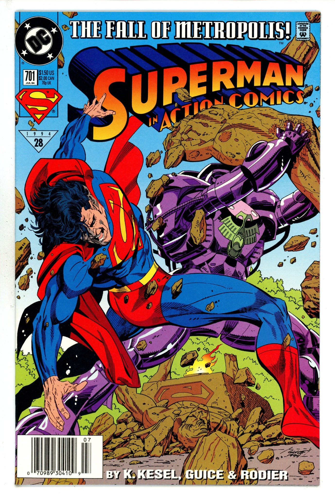 Action Comics Vol 1 701 Newsstand NM- (1994)