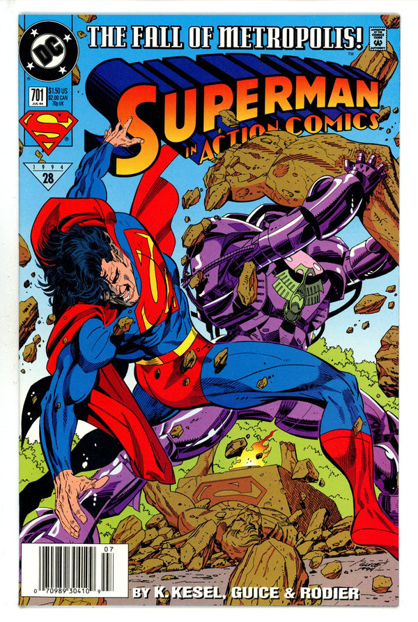 Action Comics Vol 1 701 Newsstand NM- (1994)
