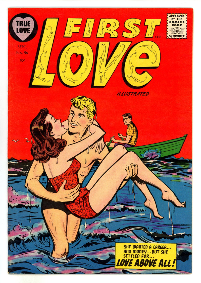 First Love Illustrated  56  VF- (7.5)  (1955)  