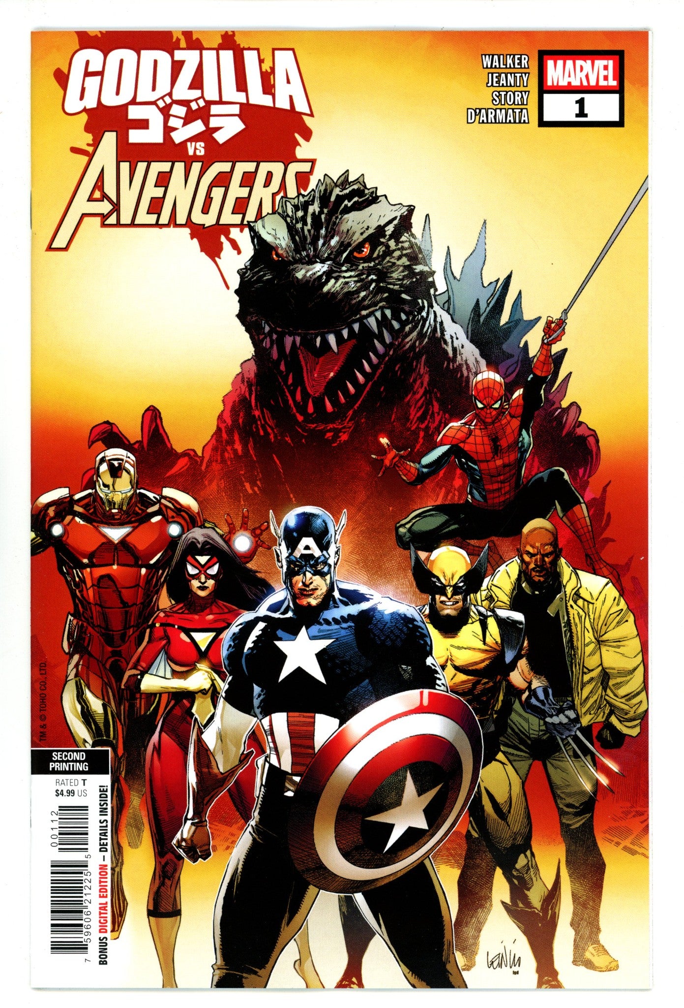 Godzilla Vs. Avengers 1 2Nd Print (2025)