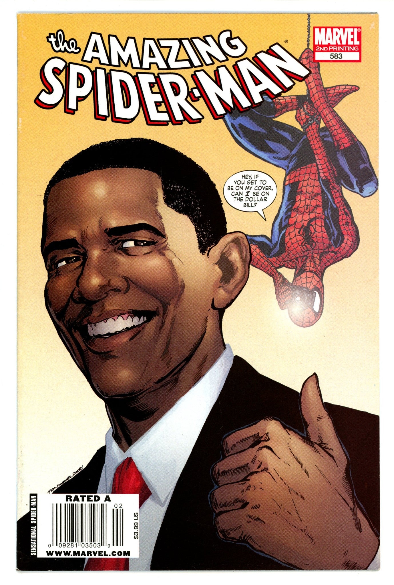 The Amazing Spider-Man Vol 2 583 FN (6.0) Newsstand (2009) 2nd Print 