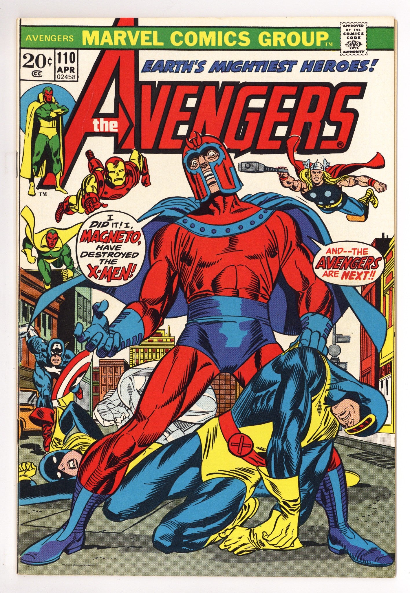 The Avengers Vol 1 110 VF- (7.5) (1973) 