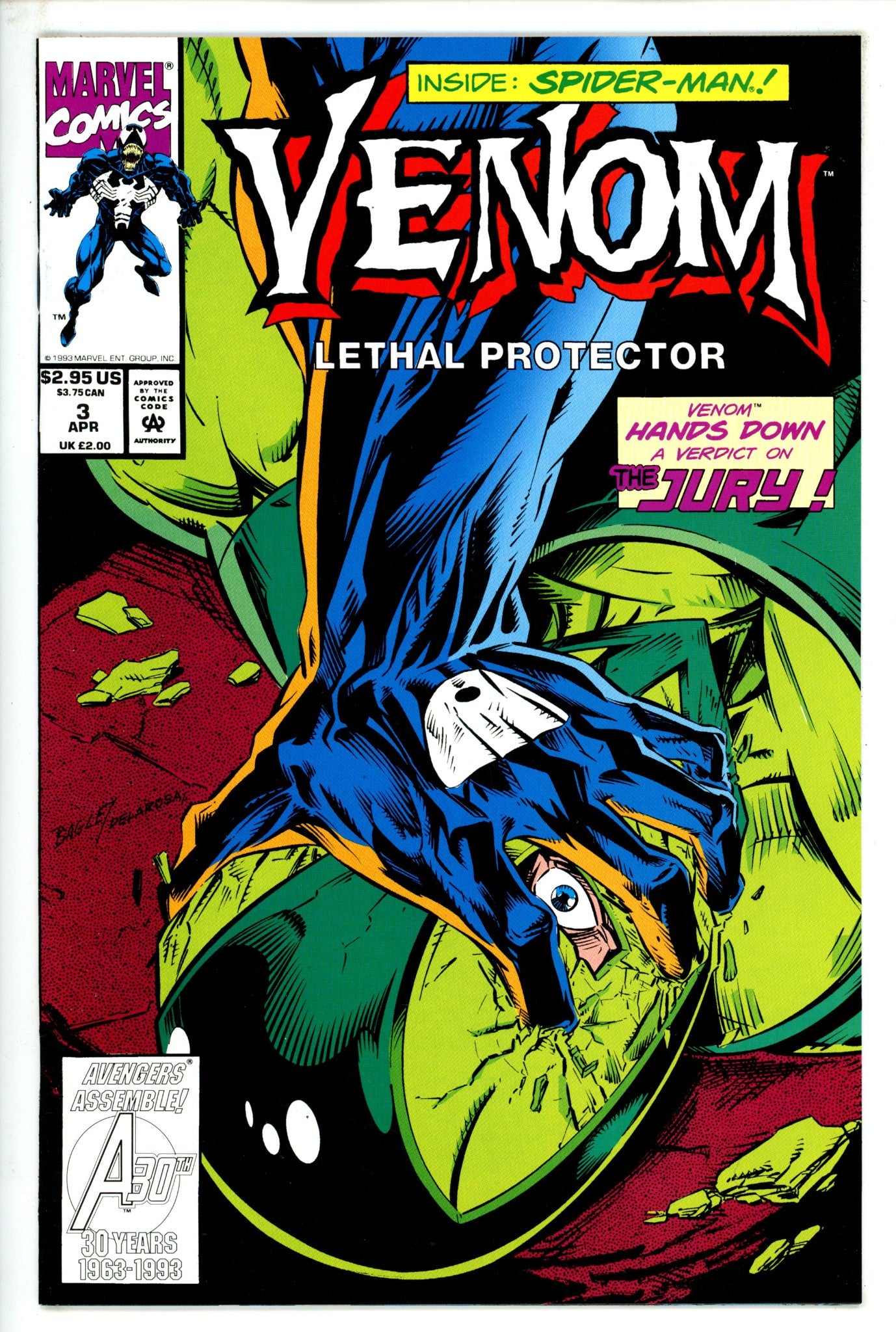 Venom: Lethal Protector Vol 1 3 VF+ (1993)