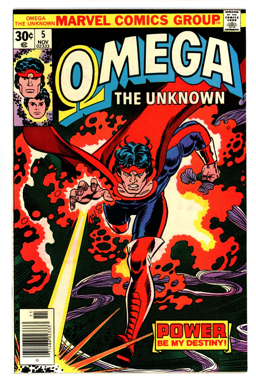 Omega the Unknown Vol 1 5 NM- (9.2) (1976) 