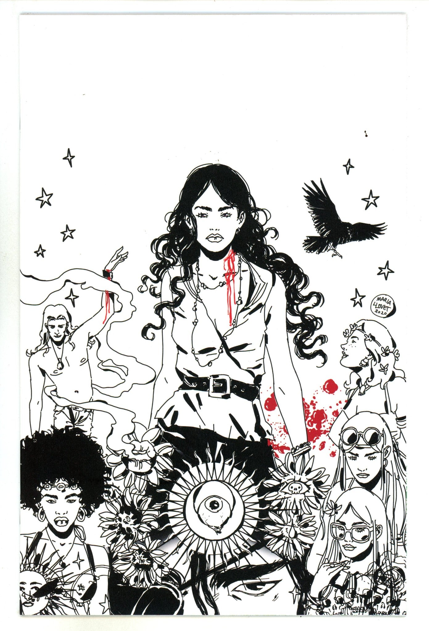 Luna  1  High Grade  (2021) Llovet B&W Virgin One Per Store Variant  