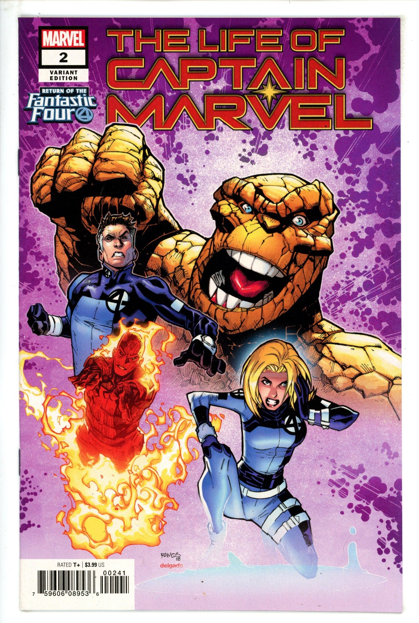 The Life of Captain Marvel Vol 2 2 High Grade (2018) Ramos Variant 
