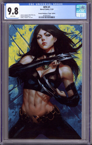 NYX Vol 2 1 CGC 9.8 (NM/M) 2nd Print (2024) Artgerm Virgin Incentive Variant