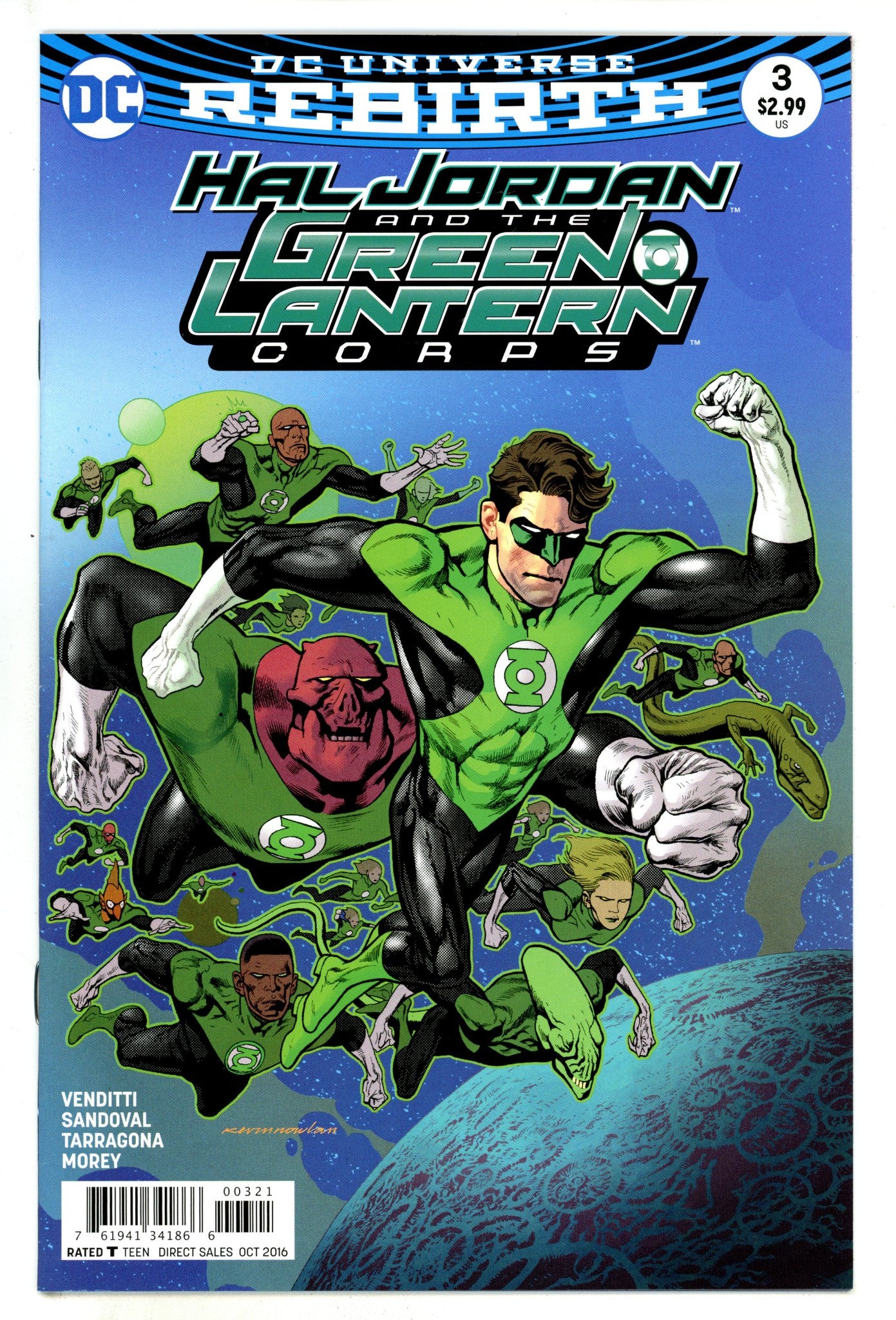 Hal Jordan and the Green Lantern Corps 3 High Grade (2016) Nowlan Variant 