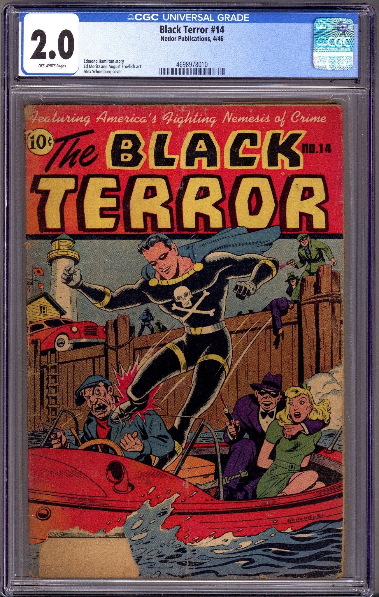 The Black Terror 14 CGC 2.0 (GD) (1946) 