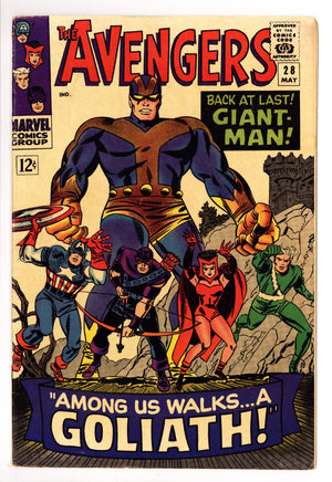 The Avengers Vol 1 28 FN (6.0) (1966)