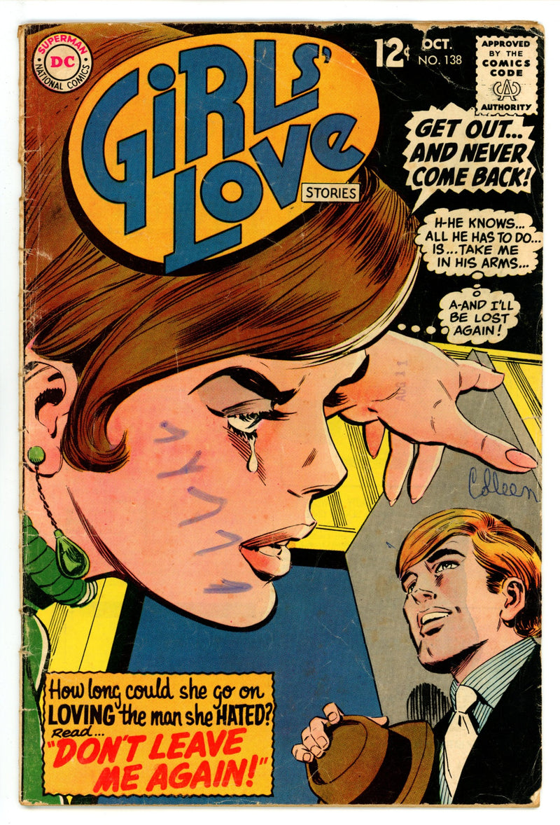 Girls' Love Stories 138 GD/VG (3.0) (1968) 