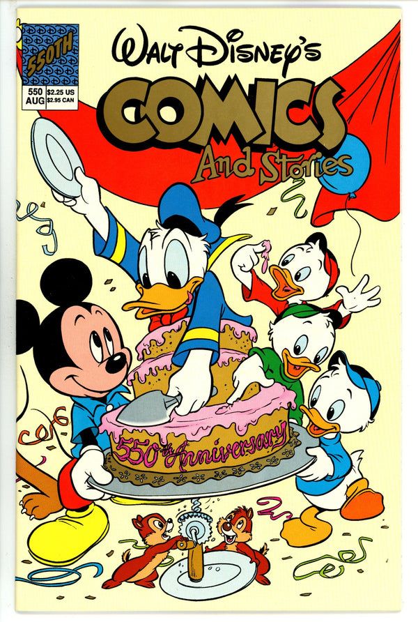 Walt Disney's Comics and Stories 550 Newsstand NM- (1990)