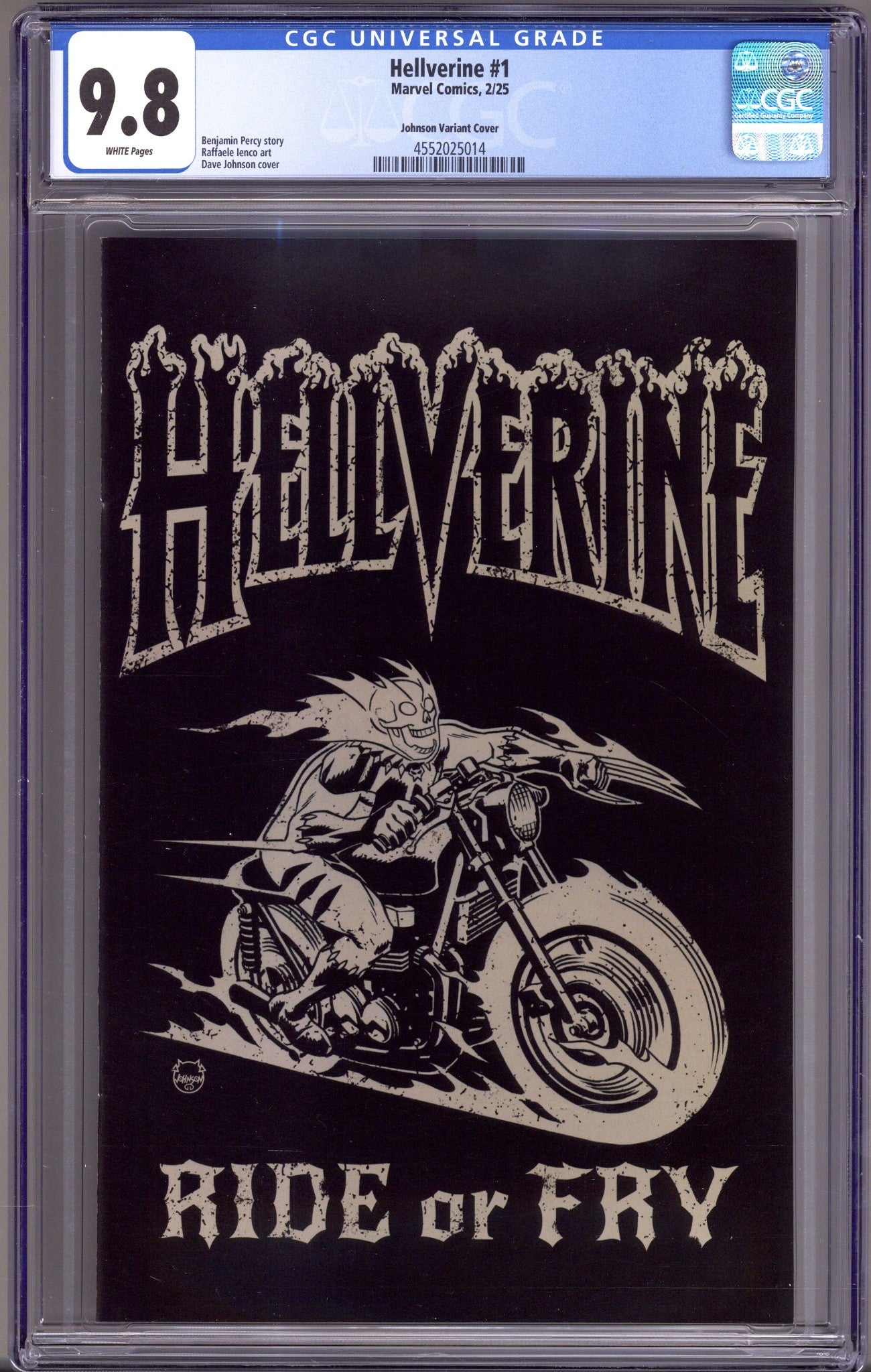 Hellverine Vol 2 1 CGC 9.8 (NM/M) (2025) Johnson Variant 