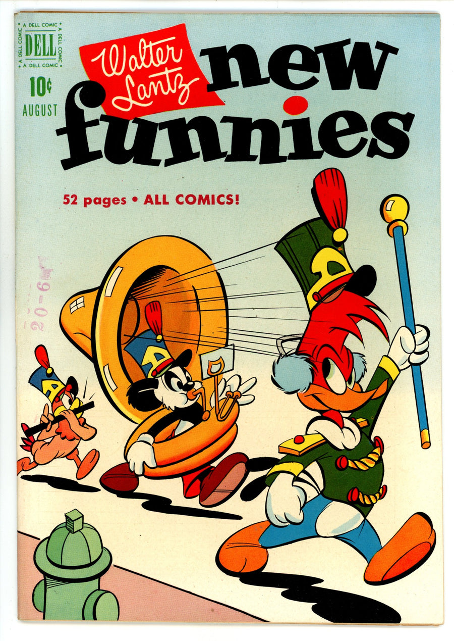 Walter Lantz New Funnies 174 VF- (7.5) Apparent, Manufactured W/O Top Staple (1951) 