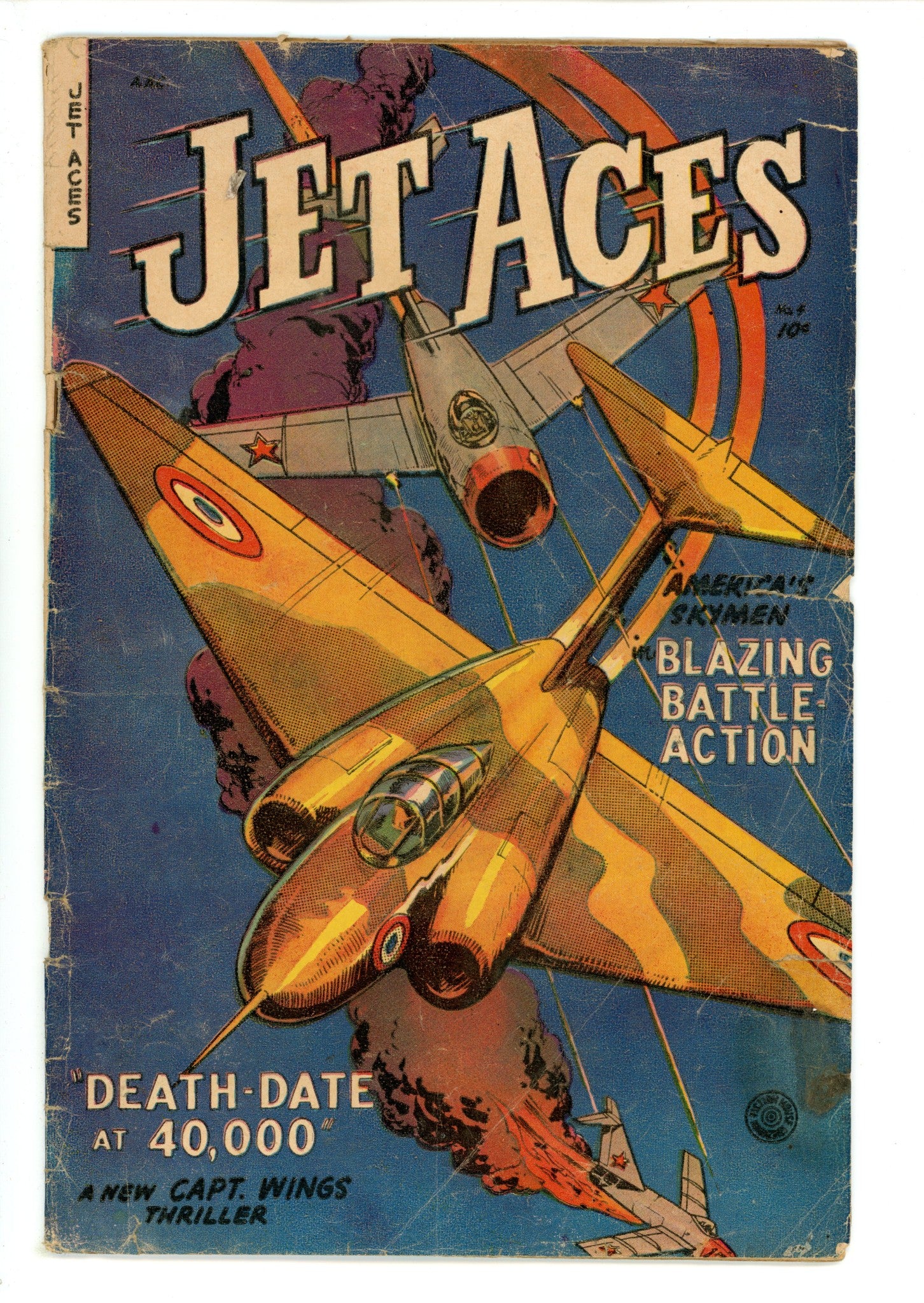 Jet Aces 4 GD/VG (3.0) (1953) Canadian Edition 