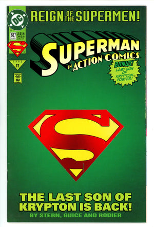 Action Comics Vol 1 687 Mid Grade Die Cut (1993)
