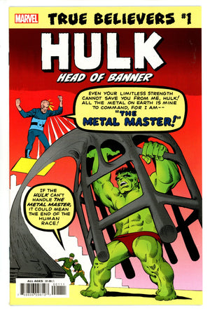 True Believers: Hulk - Head of Banner 1 (2019)