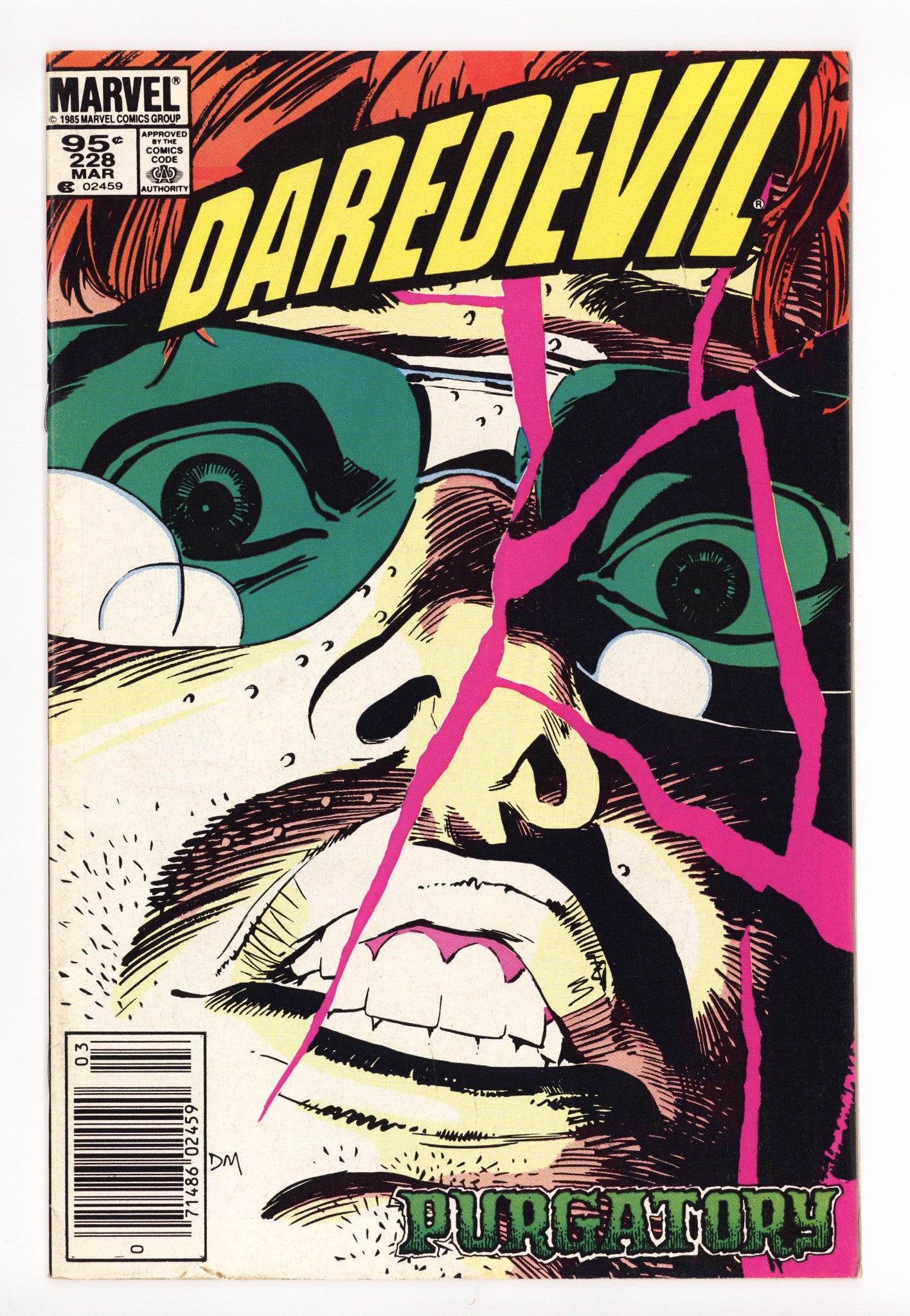 Daredevil Vol 1 228 Mid Grade (1986) Canadian Price Variant 