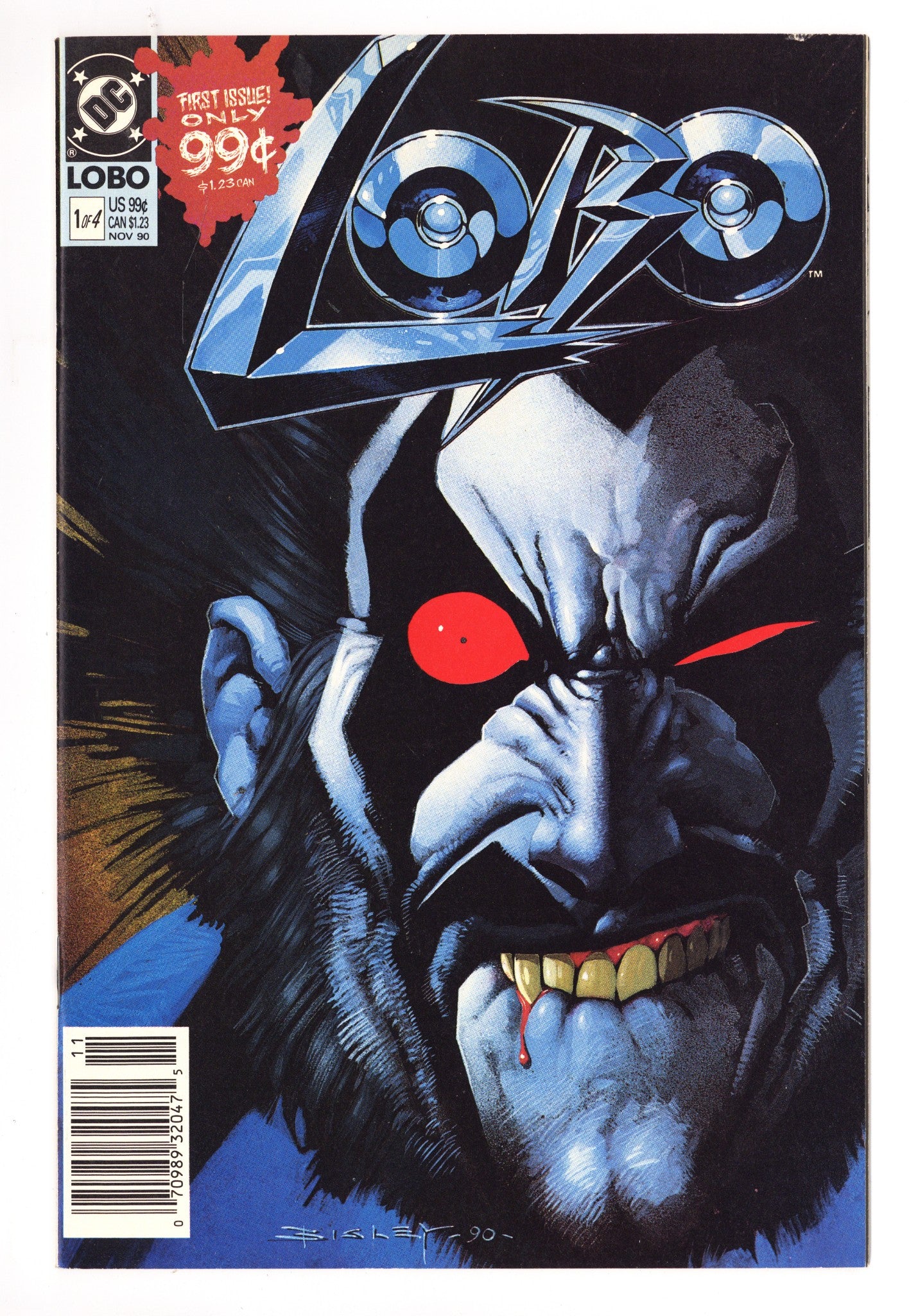 Lobo Vol 1 1  VF- (7.5)   (1990)     Newsstand  