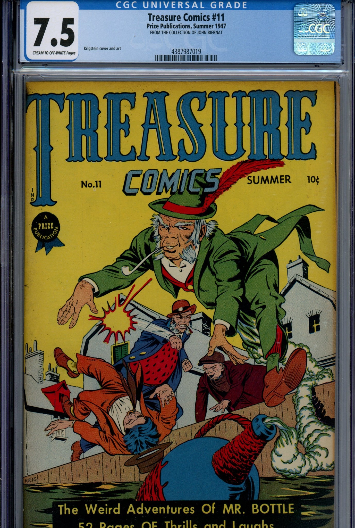 Treasure Comics 11 CGC 7.5 (VF-) (1947) 