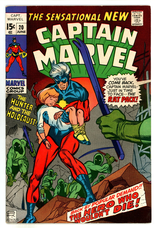 Captain Marvel Vol 1 20 FN (6.0) (1970)