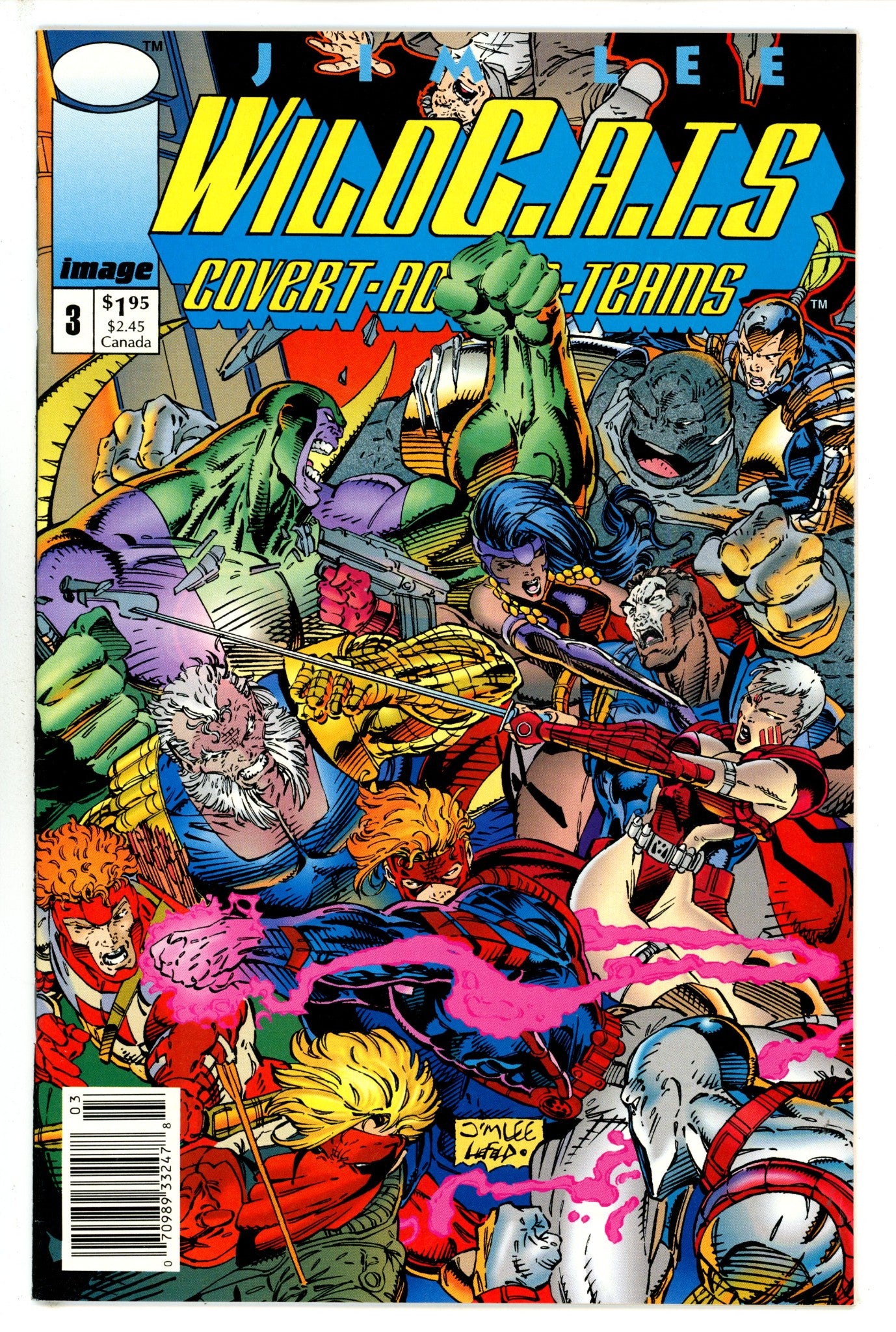 WildC.A.T.S: Covert Action Teams Vol 1 3 Newsstand VF (1992)