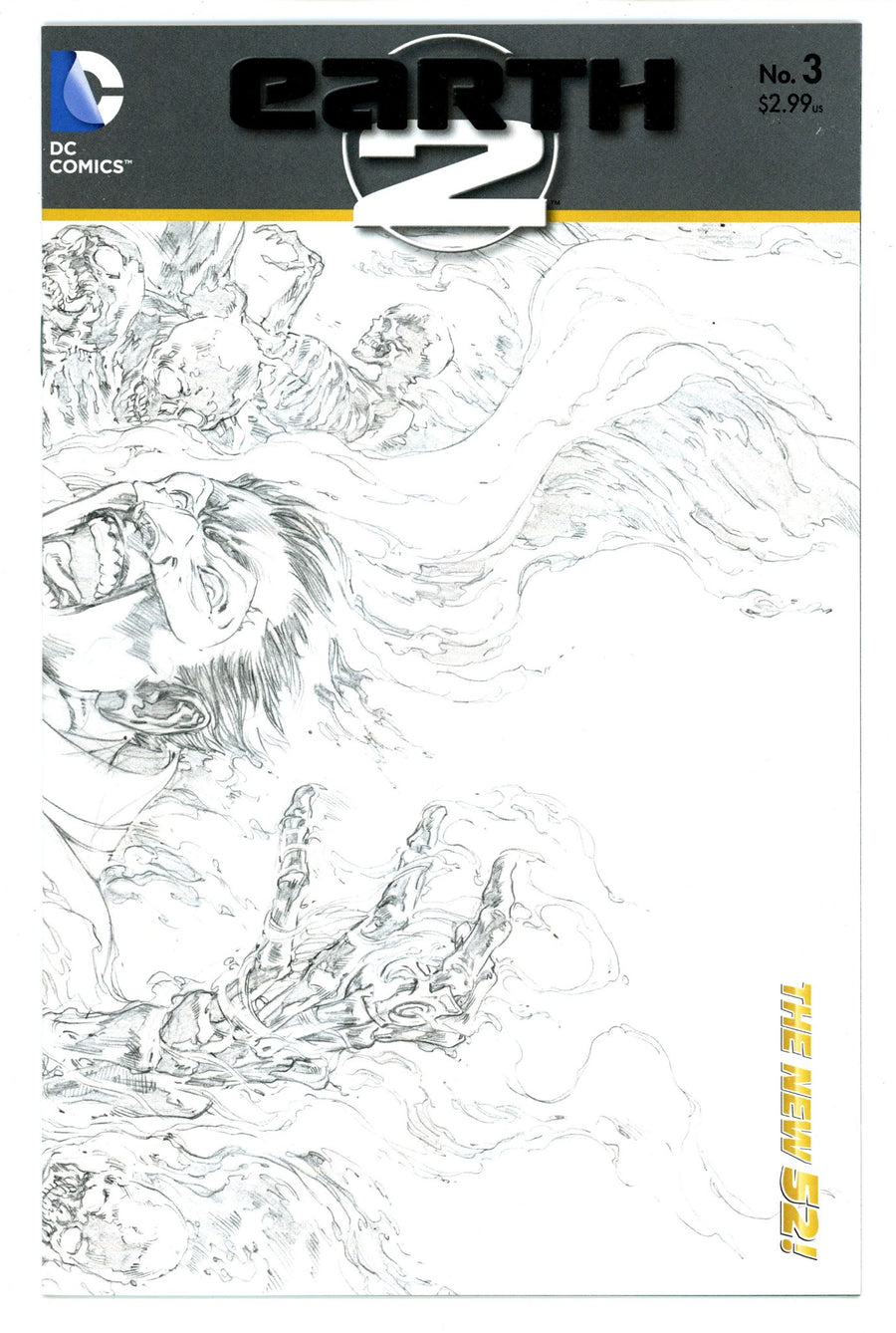 Earth 2 3 High Grade (2012) Reis Sketch Incentive Variant 