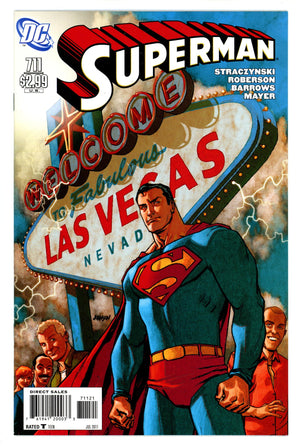 Superman Vol 1 711 High Grade (2011) Johnson Incentive Variant