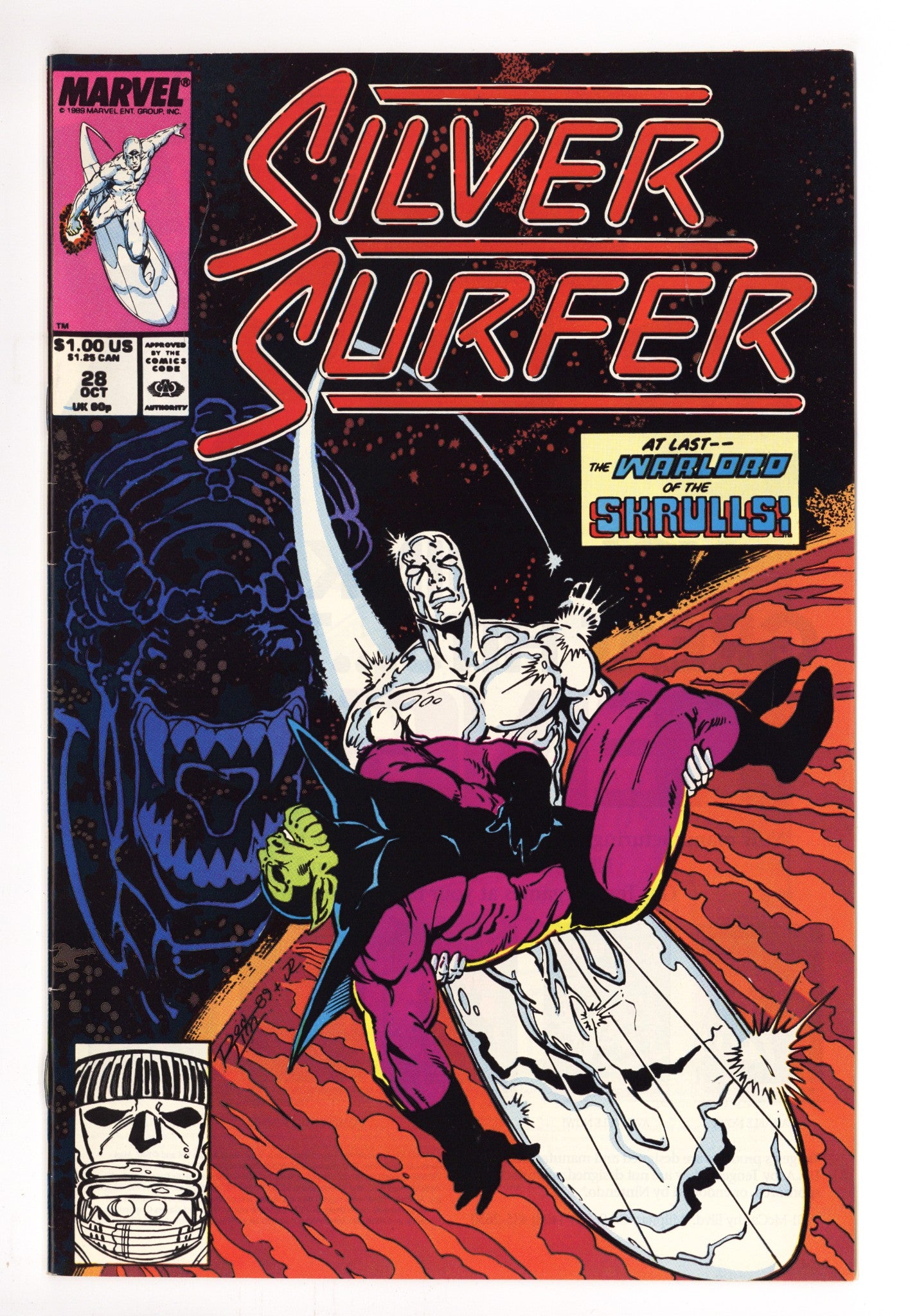 Silver Surfer Vol 3 28 Mid Grade (1989) 