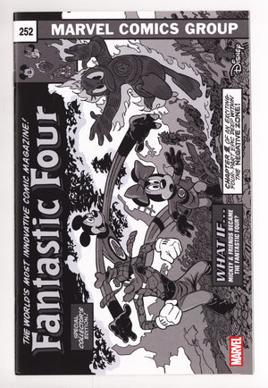 Fantastic Four Vol 8 4 VF/NM (9.0) (2025) Freccero B&W Disney Homage Incentive Variant
