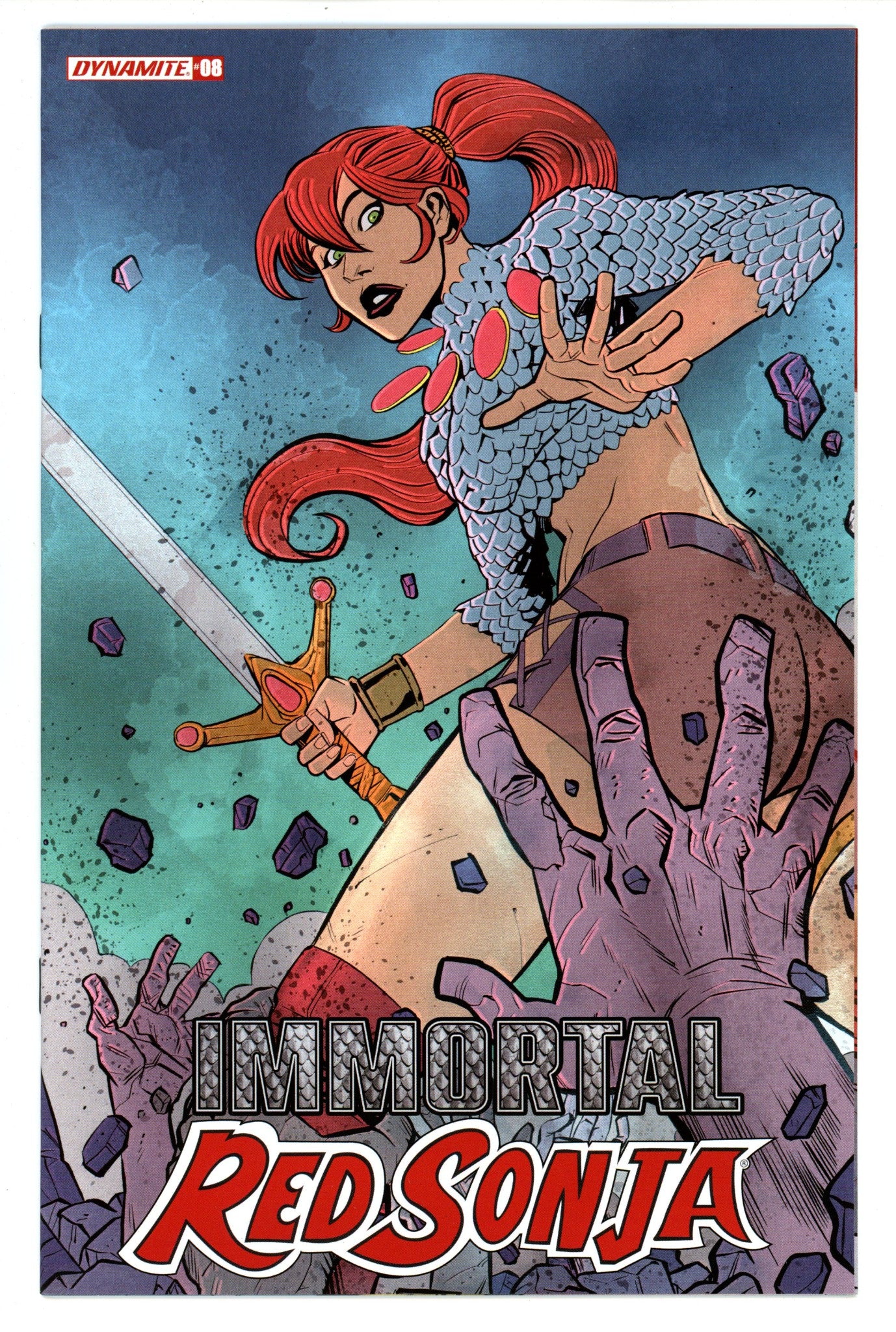 Immortal Red Sonja 8 High Grade (2022) Moss Variant 