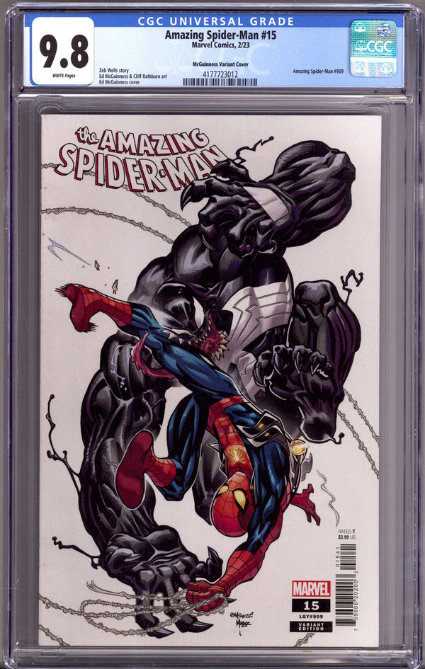 The Amazing Spider-Man Vol 6 15 (909) CGC 9.8 (NM/M) (2023) McGuinness Variant