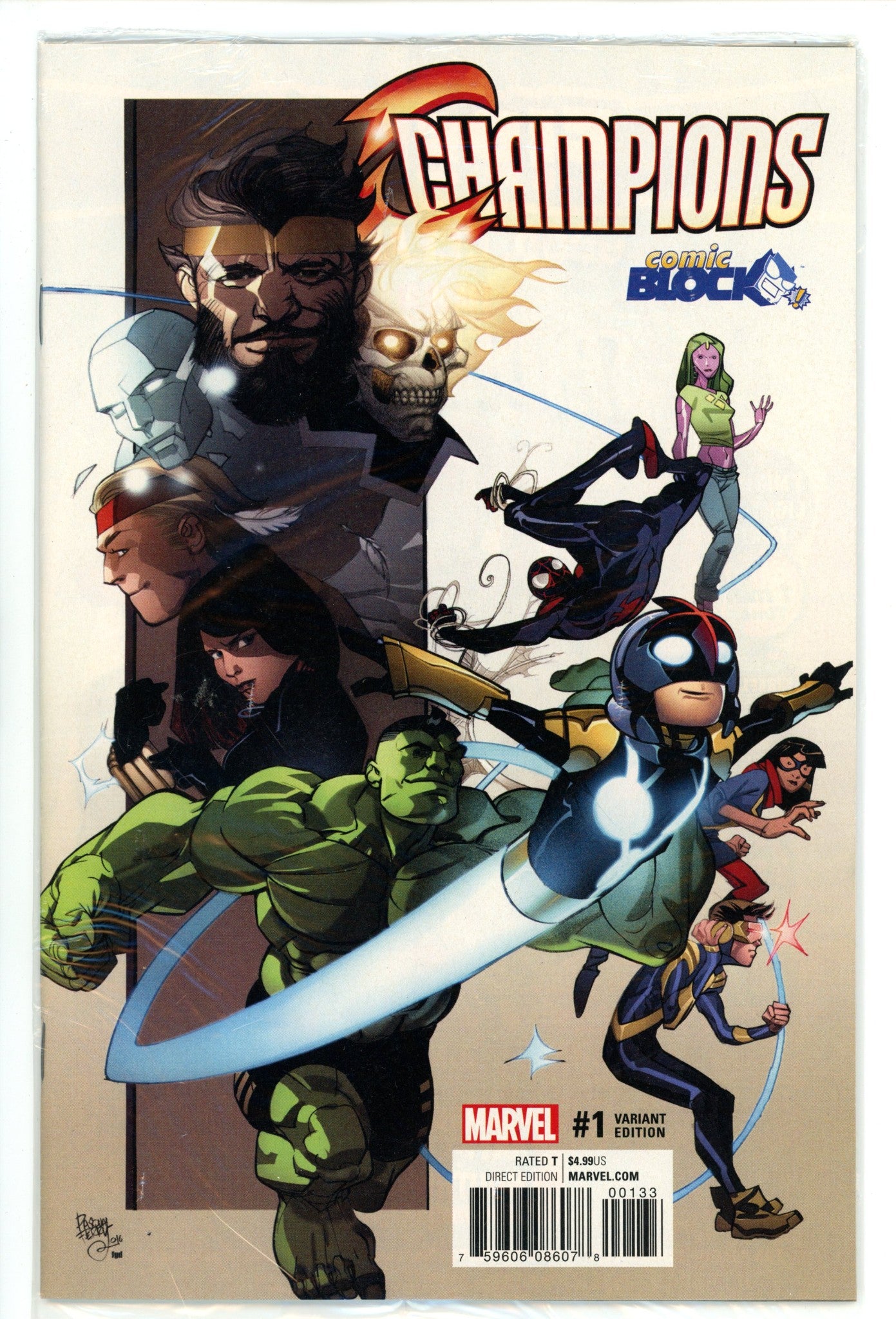 Champions Vol 2 1 New, Sealed (2016) Ferry Comic Block Exclusive Variant 