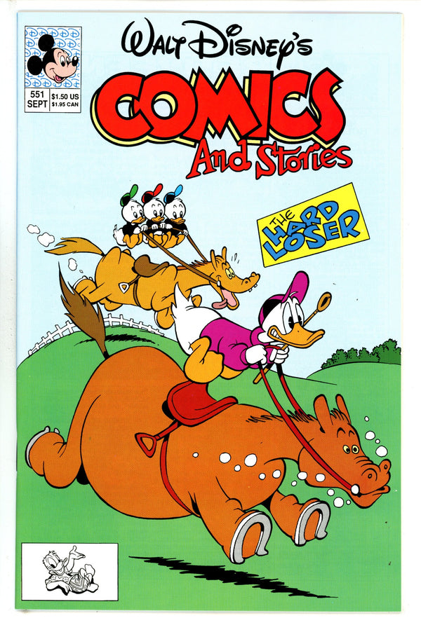 Walt Disney's Comics and Stories 551 NM- (1990)
