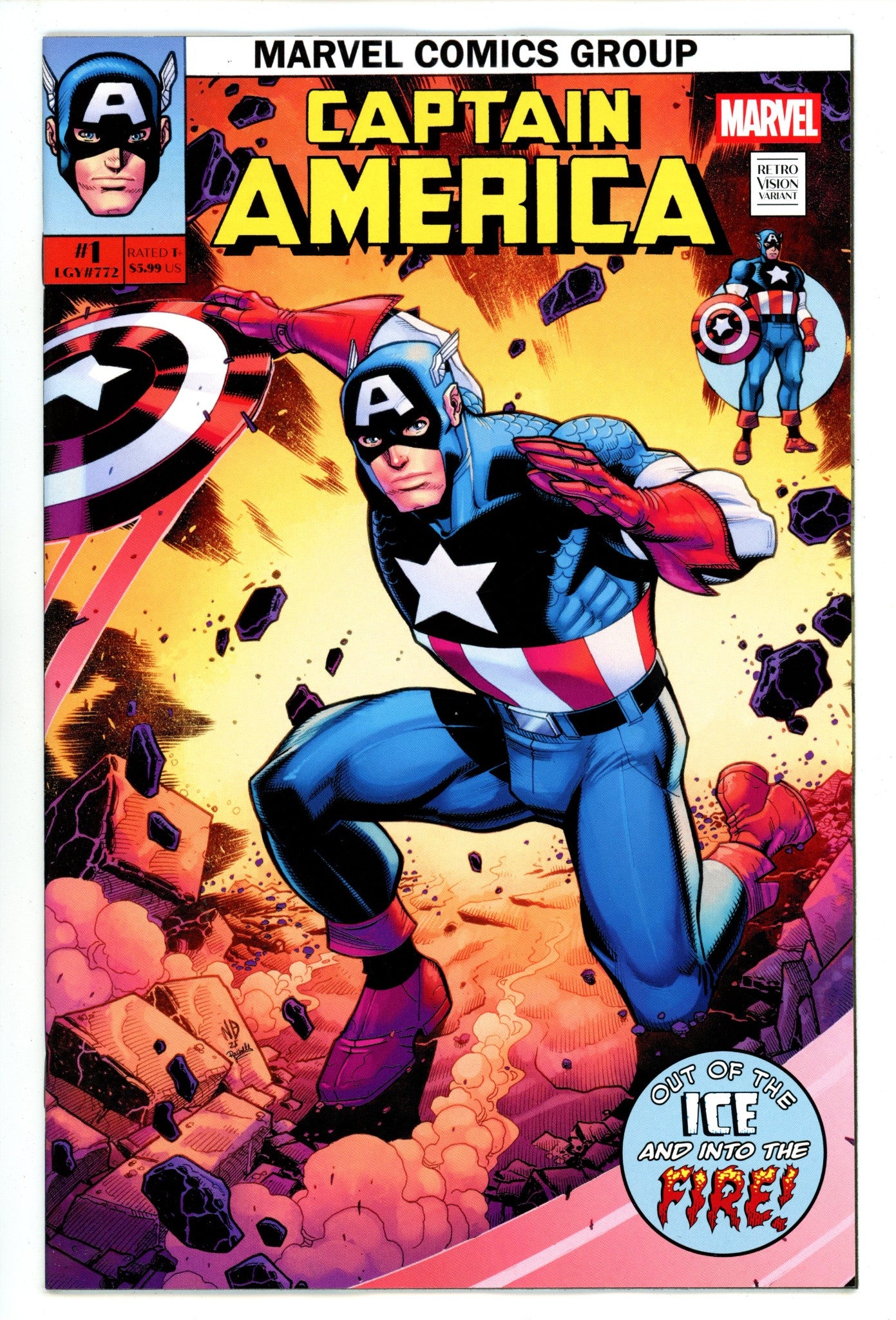 Captain America Vol 12 1 Bradshaw  Homage Variant   (2025)